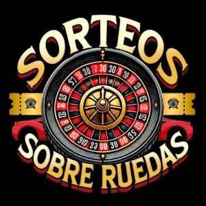 Logotipo de sorteos sobre ruedas
